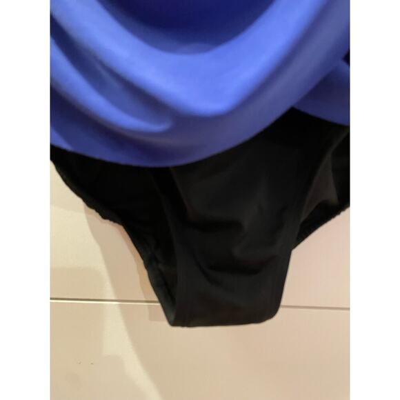 Venus Cobalt Slimming Draped Ruched Side One piece size 10 - Picture 6 of 8